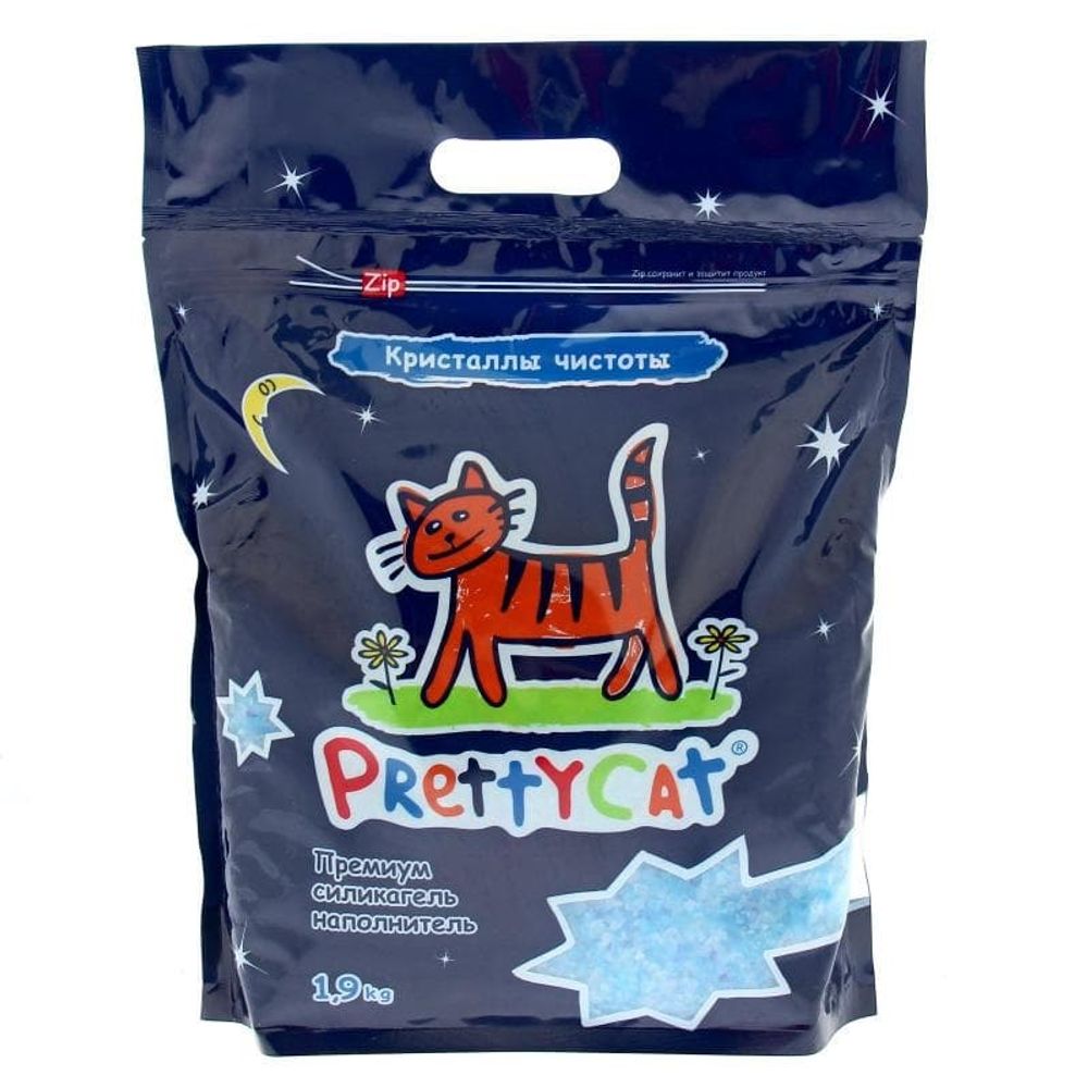PrettyCat наполнитель силикагелевый кристаллы чистоты 1,9 кг