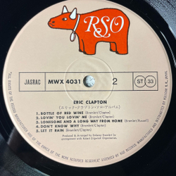 Винтажная виниловая пластинка LP Eric Clapton (Japan 1980) (Obi)