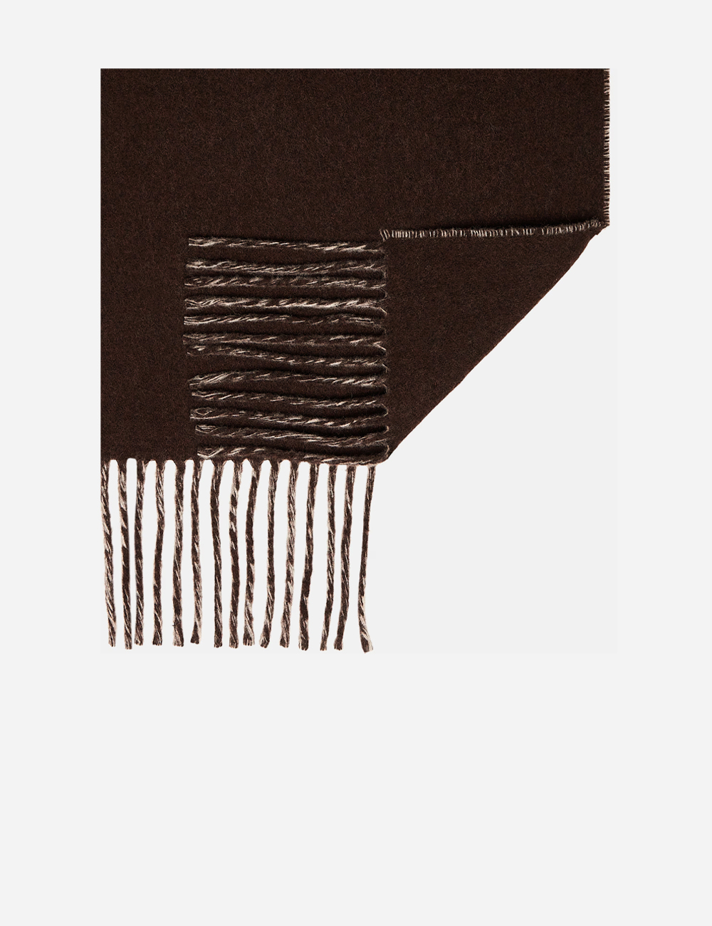 Шарф Jacquemus Logo Virgin Wool Scarf Brown