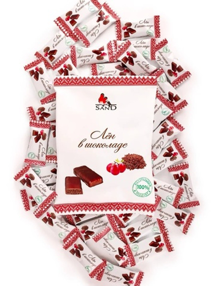 Конфеты Лен в шоколаде 135гр