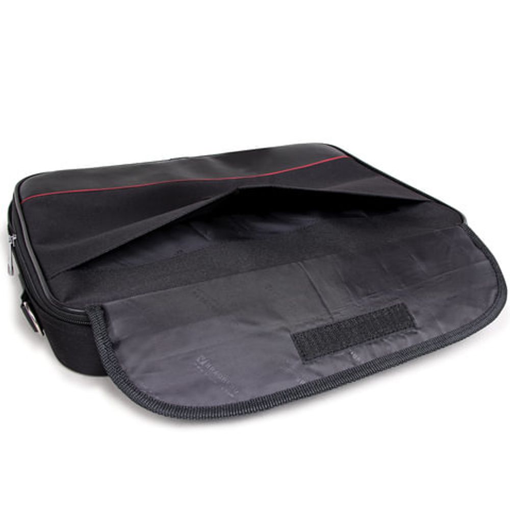 Сумка деловая BRAUBERG с отделением для ноутбука 15,6", "Profi", откидная крышка, черная, 40х30х7 см, 240441