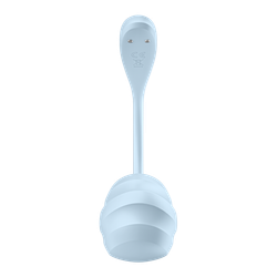 Виброяйцо Satisfyer Smooth Petal, голубой