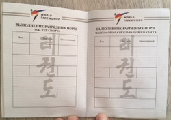 Зачетная классификационная книжка WT