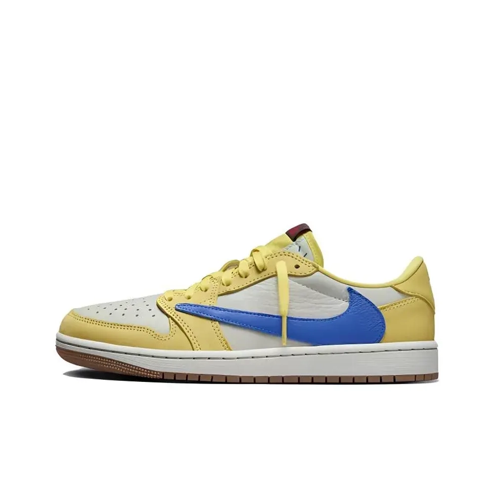 Женские кроссовки Air Jordan 1 Retro Low OG SP x Travis Scott 'Canary' DZ4137-700