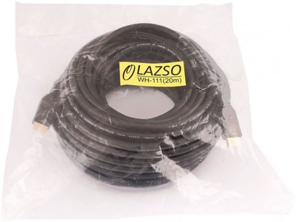 Кабель LAZSO WH-111 HDMI 2.0 GOLD, 20м