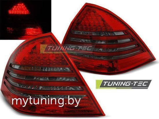 Задние фонари Mercedes C W203 red smoke led