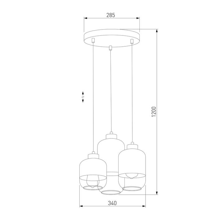 Подвесная люстра TK Lighting 3357 Marco Silver