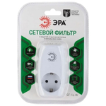 Сетевой фильтр 1 гн, с/з, 16 А, бел, Эра, SF-1e-W, Б0027844