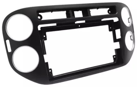 Магнитола для Volkswagen Tiguan 1 2011-2016 (рамка 9 чёрная, прямоуг. кнопка) - FarCar 489M на Android 13, QLED+2K, TS10, CarPlay, 4G SIM-слот