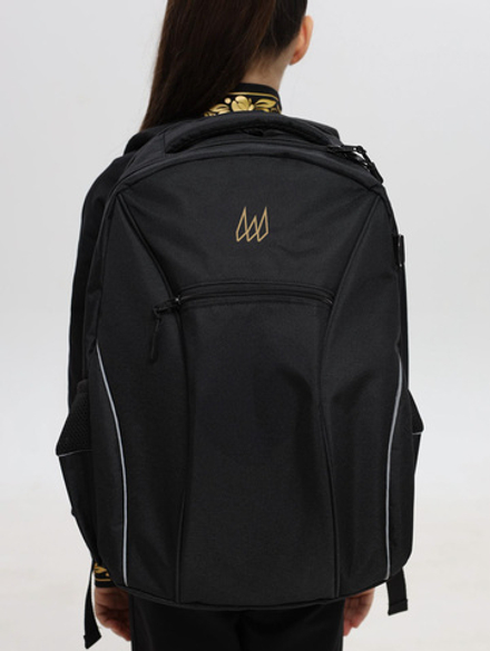 Рюкзак с индивидуальной вышивкой черный (Миди)