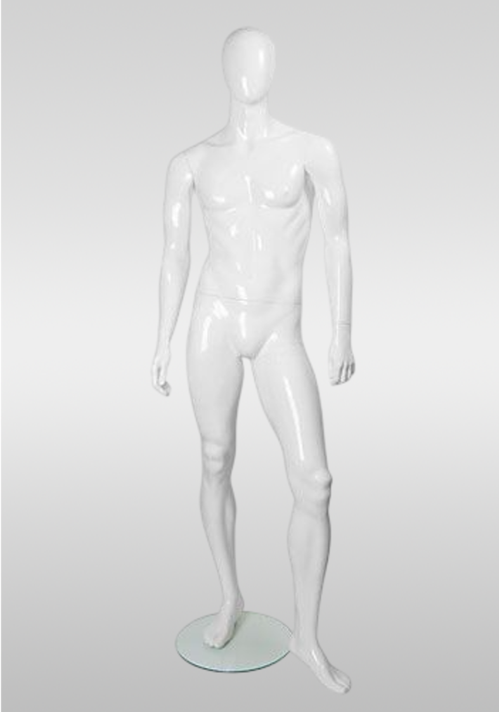 Мужской абстрактный манекен Glance 11/ Белый глянец