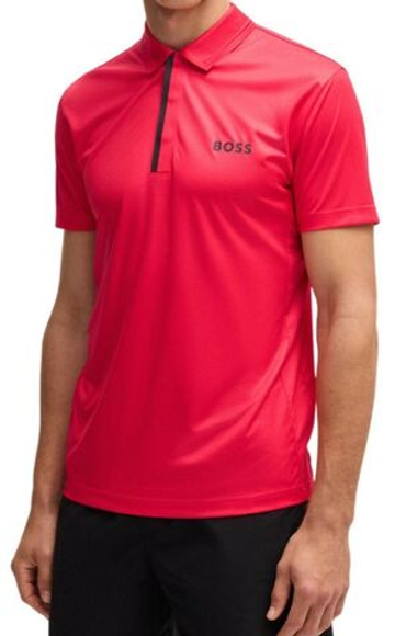 Мужское теннисное поло BOSS Paddytech Pro - красный