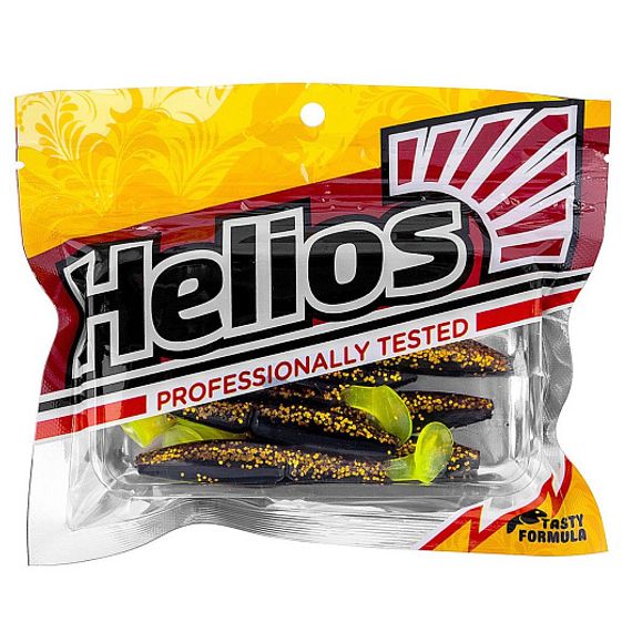 Виброхвост Guru 3,0&#39;/7,62 см Black Sparkles LT 9шт. (HS-29-033) Helios
