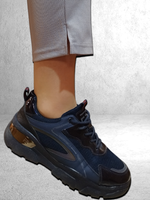 21401 Брюки женские внизу с разрезами трикотаж Диор светло-серый (60)