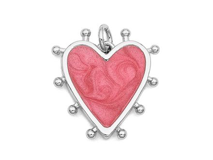 Подвеска "Сердце" 19мм, эмаль