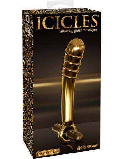 Вибромассажер ICICLES Gold Edition G spot G05 золотой (Цвет: золотой)