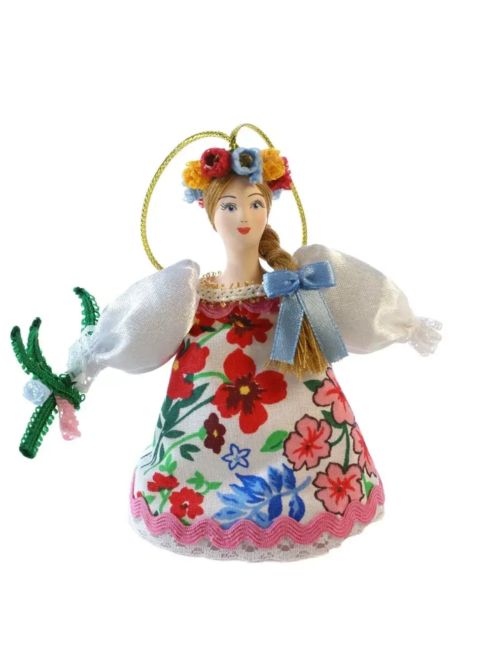 Кукла фарфоровая на елку