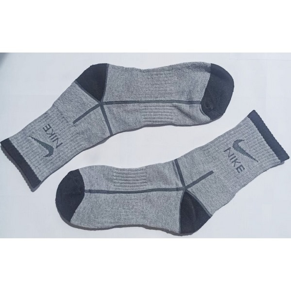 Мужские носки серые с черным Nike Fit спортивные