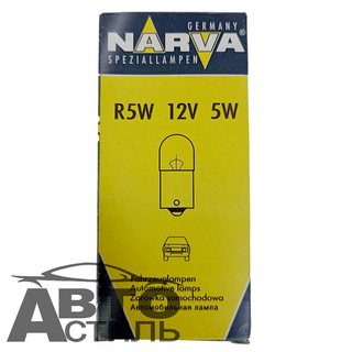 Автолампа  Р 12- 5 (R5W)  в габариты Narva (17171)