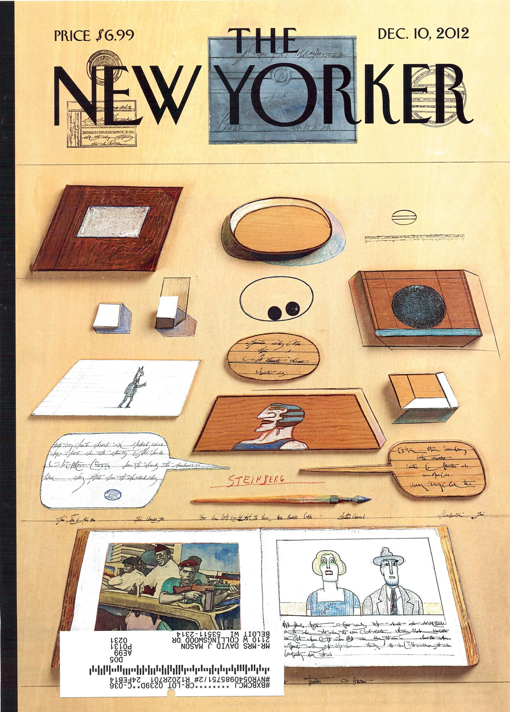 Журнал The New Yorker 10-12-2012, обложка