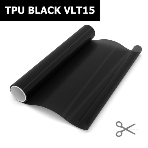Пленка антигравийная TPU BLACK VLT15 IR95 ControlTek, на отрез (ширина рулона 1,524 м.)