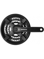 Шатуны 1/2"х3/32" 24/34/42 зуб. 170мм FC-TY301 Tourney SHIMANO "под ромб" алюминиевые черные, арт.580231