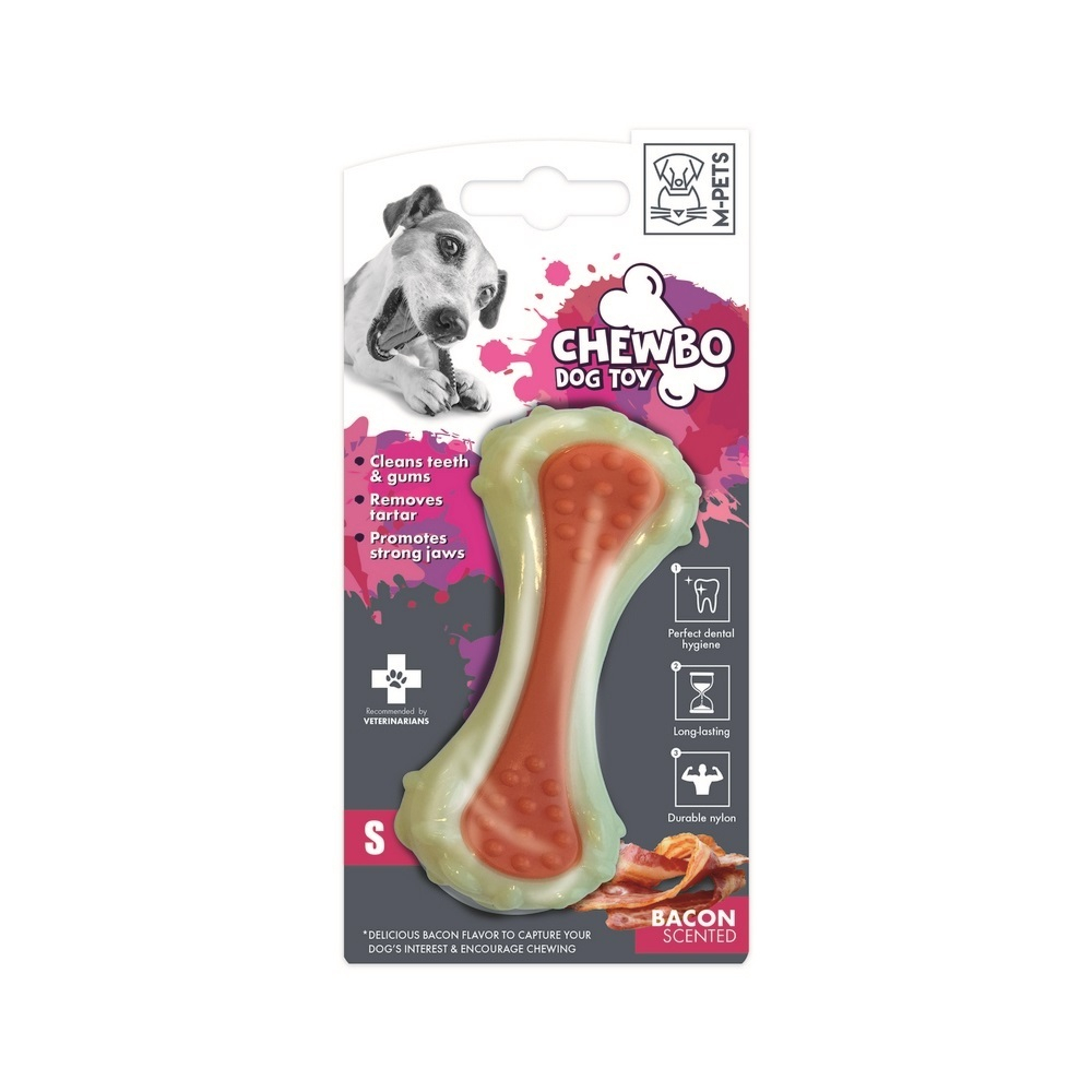 Игрушка для собак Кость со вкусом бекона S, M-Pets