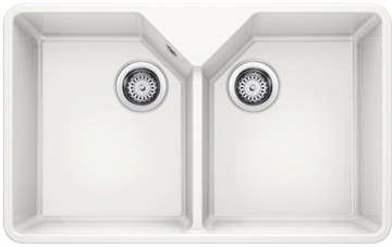 Кухонная мойка Blanco VILLAE Double глянцевый белый Керамика