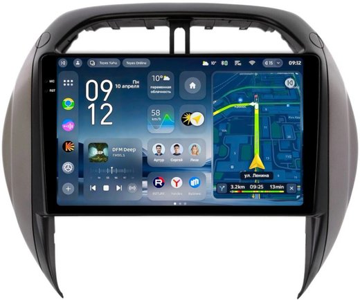 Магнитола для Toyota RAV4 2 2003-2005 - Teyes CC4-PRO монитор 9.5" 2K QLED на Android 13, Snapdragon 778G, AI, CarPlay, DSP, 4G SIM-слот