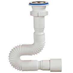 Сифон ОРИО гофрированный 1 1/2 * 40/50 белый дл. 650мм А-3015 (1/75)