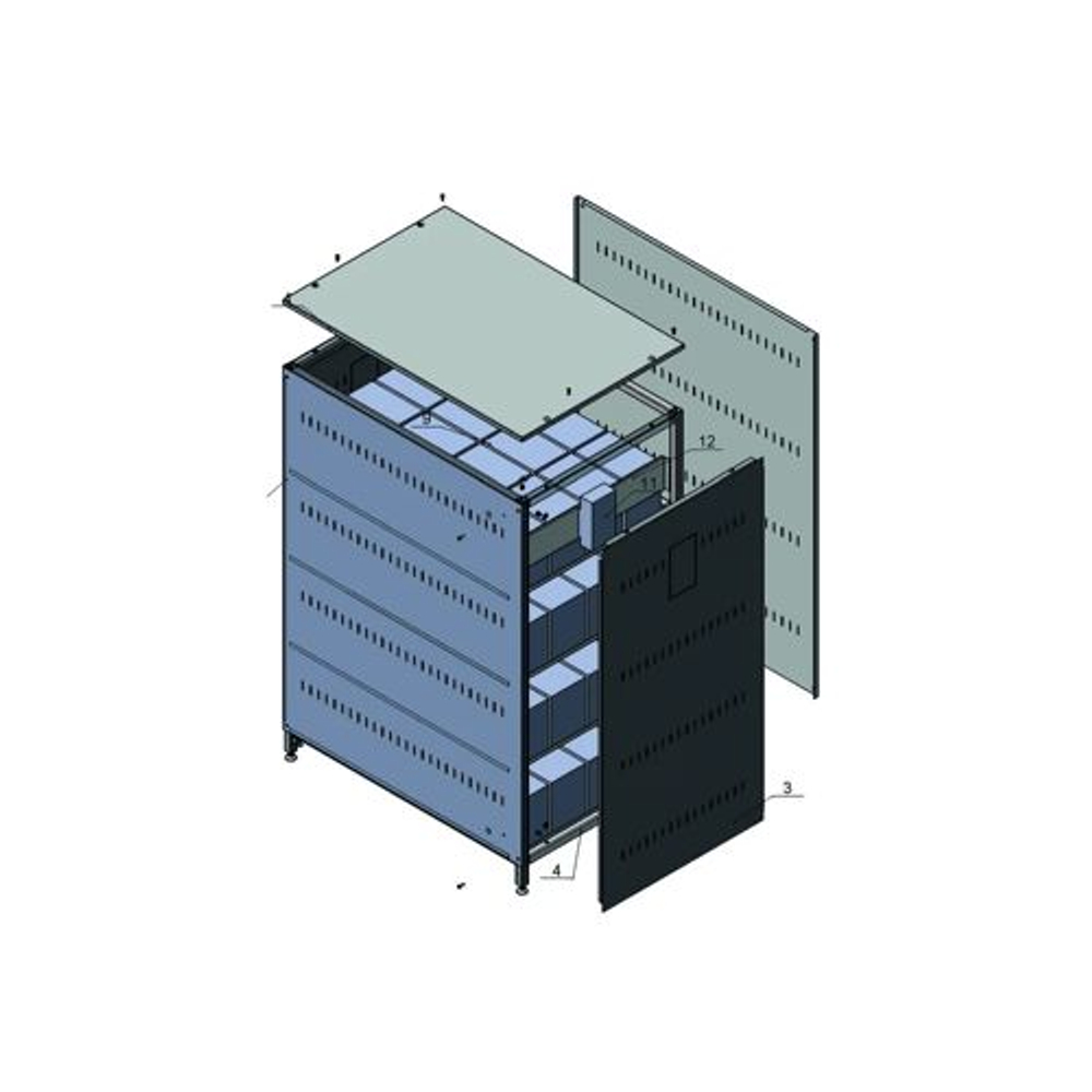 Батарейный шкаф Vektor Energy VE-BK 5x10-470W