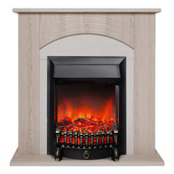Электрокамин RealFlame Hanna STD LO светлый дуб с очагом Fobos Lux Black