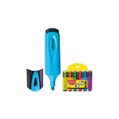 Набор текстовыделителей MAPED (Франция) 6 шт., АССОРТИ, "Fluo Pep's Classic", линия 1-5 мм, 742557