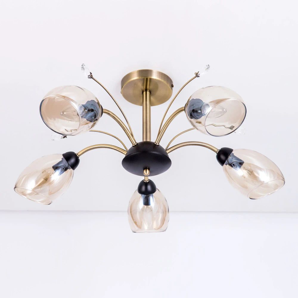 Citilux Комета CL108155 Люстра потолочная Бронза Венге