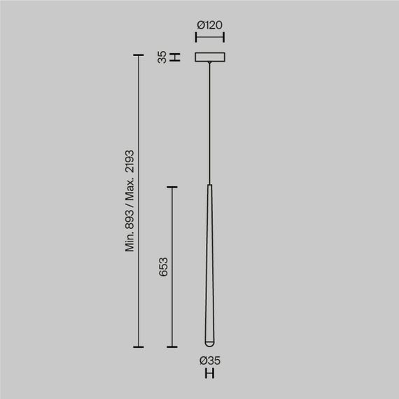 Подвесной светодиодный светильник Maytoni Cascade MOD132PL-L6BK
