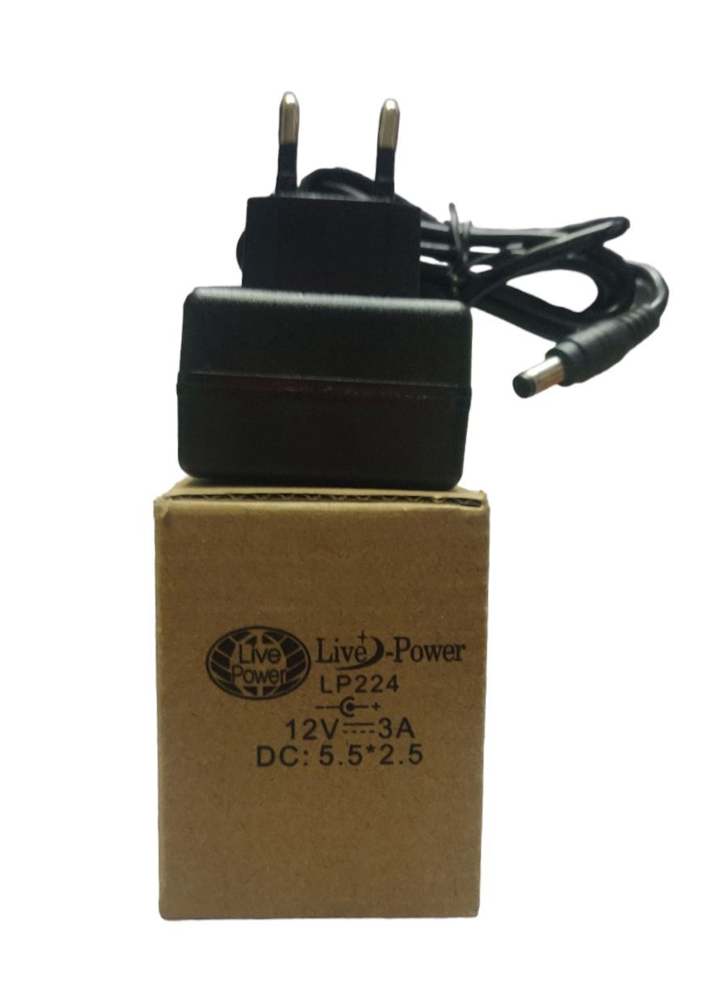 Блок питания (сетевой адаптер) универсальный 12V/3A, универсальный штекер 5.5x2.5 (LP224)