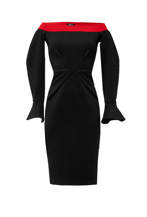 Платье футляр чёрное 05-01-20 FW