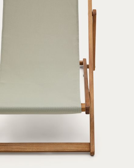 Adredna Детское складное кресло-шезлонг зеленого цвета из акации