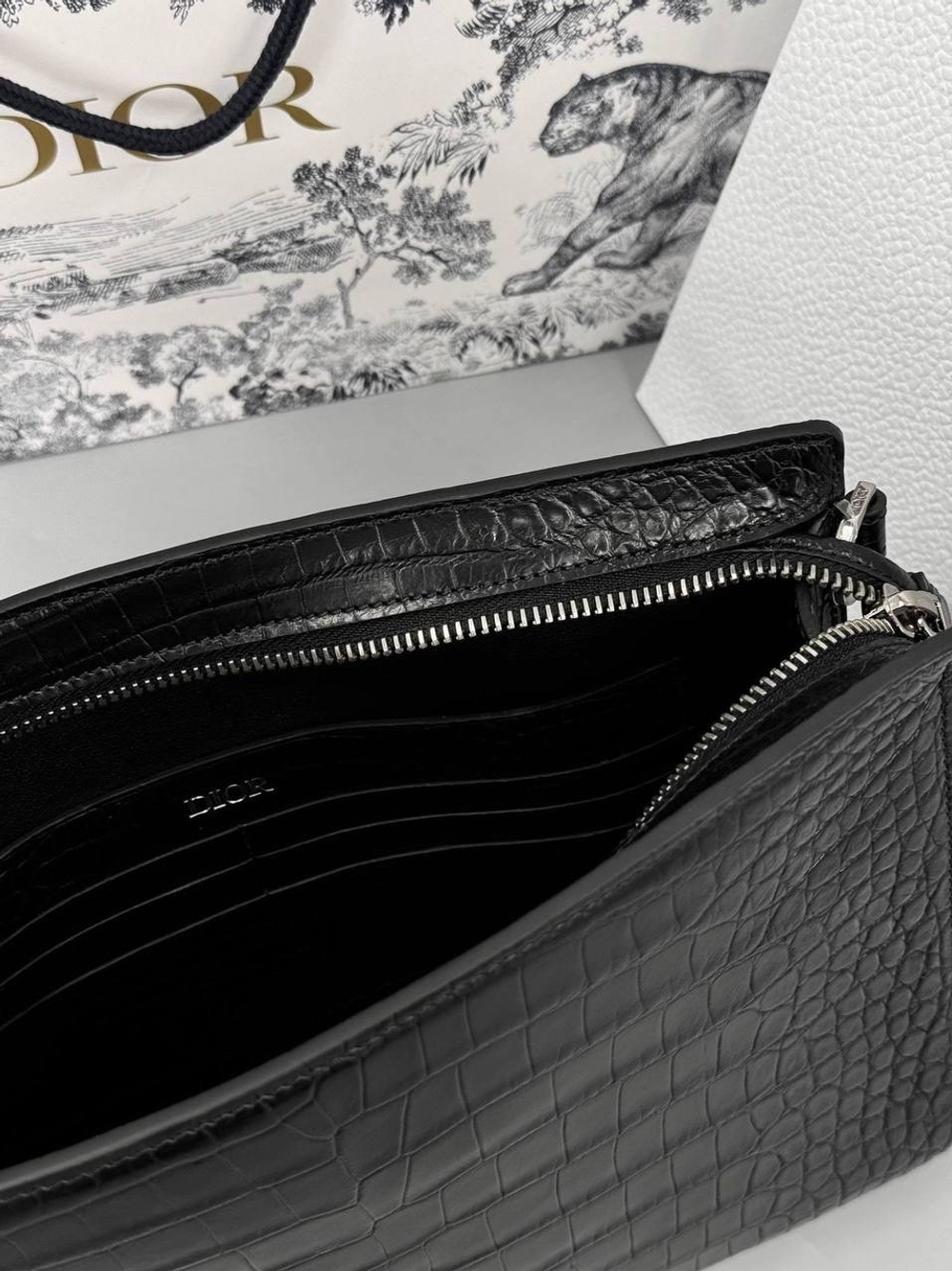 Клатч Christian Dior из Кожи Крокодила