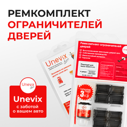 Ремкомплект ограничителей дверей Nissan MARCH (IV) K13 (4 двери, тип 12) 2010-2022