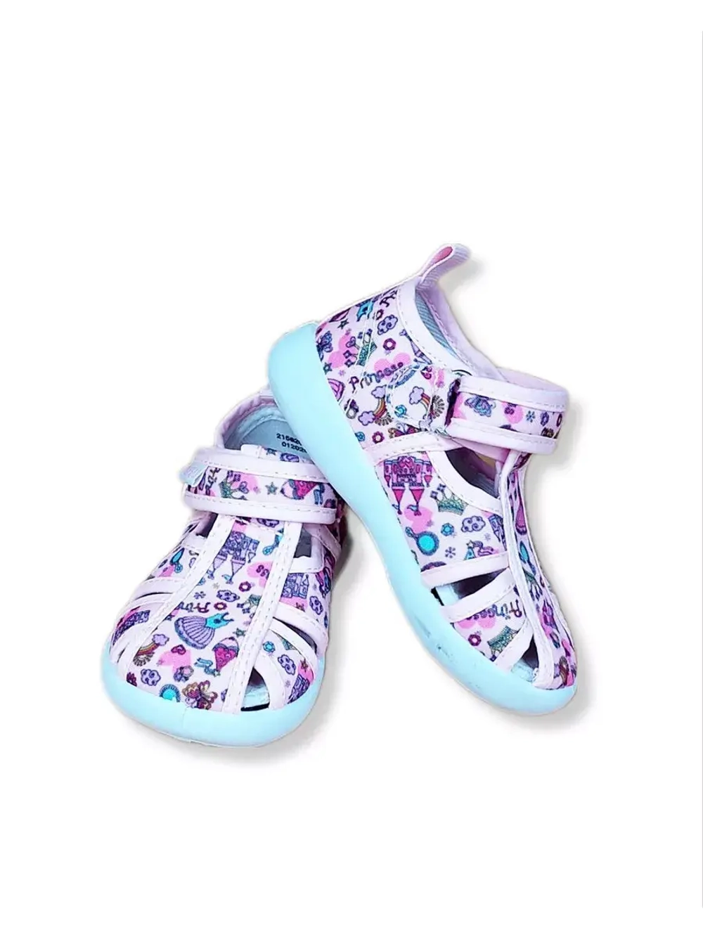 Летние сандалии для девочки на липучке новинка.