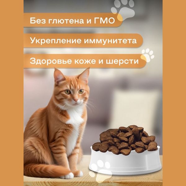 Сухой корм Fealdon Delicious Super Premium для взрослых кошек, 6 рыб