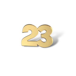 Топпер Бирка "23" ТБ6180 4см 5шт