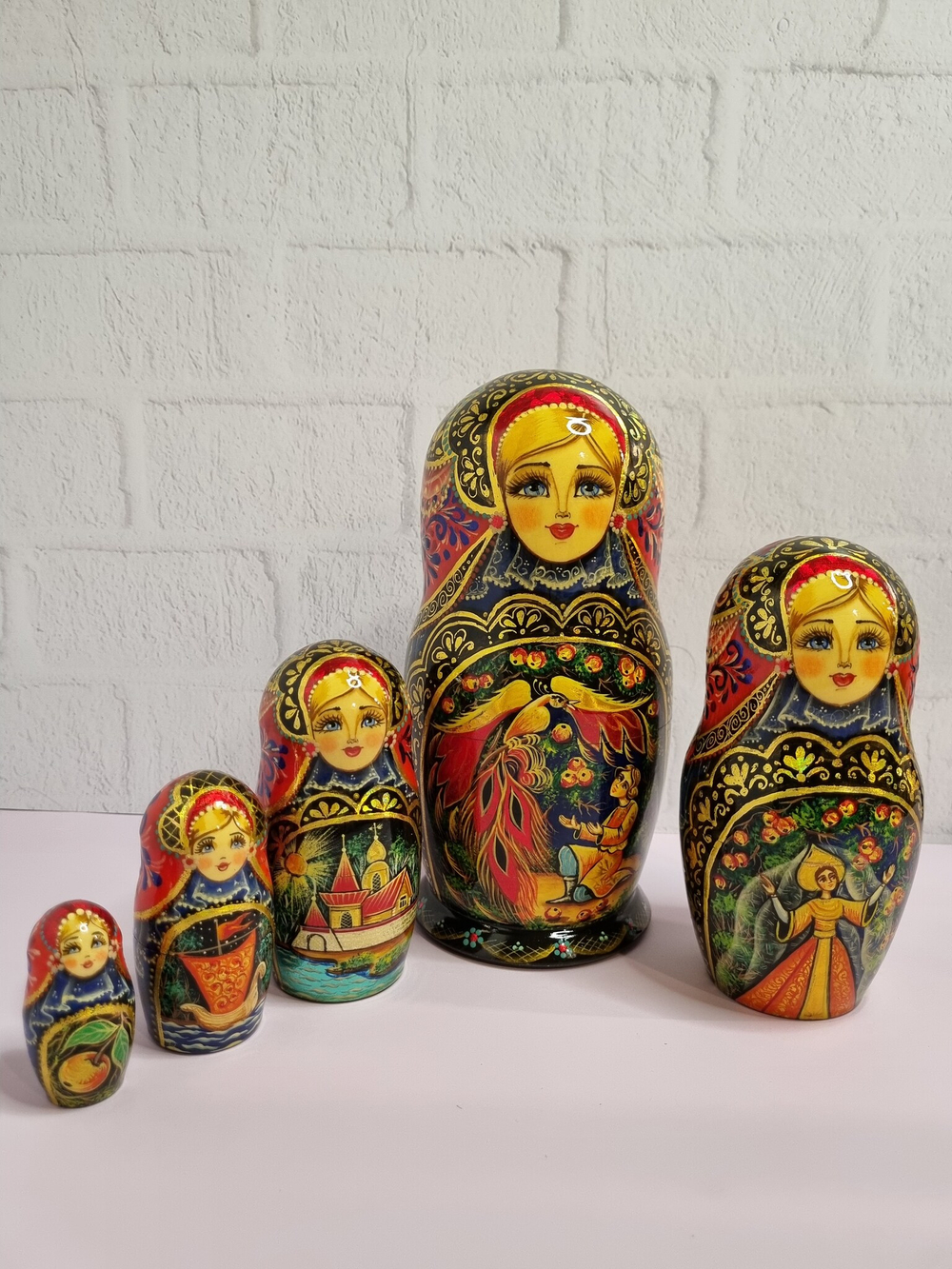Матрешка 18см "Жар-птица" 5 мест