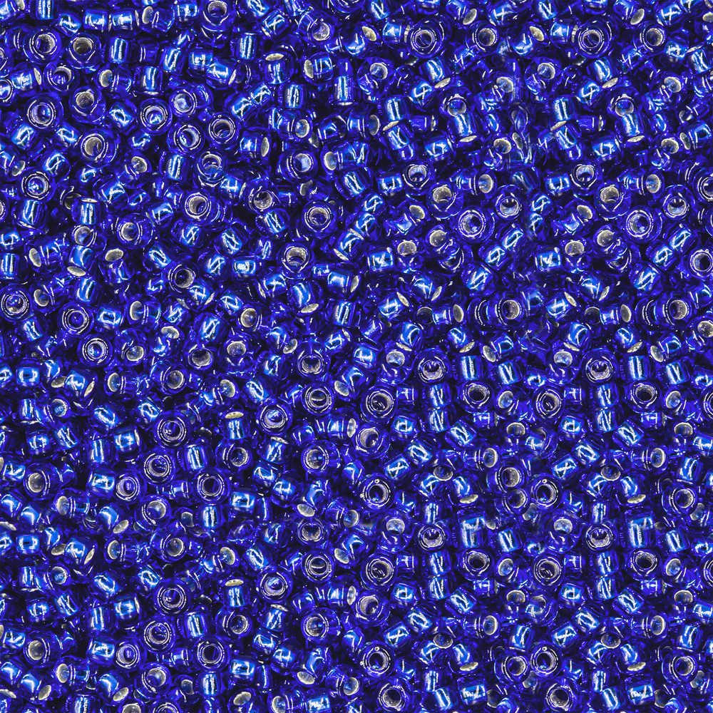 Японский бисер TOHO Round 15/0 (№28), с внутренним серебрением, прозрачный