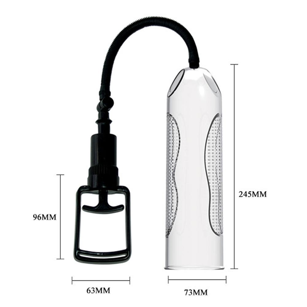 Автоматическая вакуумная помпа 24,5см с виброяйцом Pretty Love Antomatic Penis Pump with Bullet Alexander BM-010066BPL
