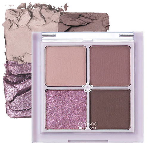Компактная палетка теней для век Rom&Nd Better Than Eyes #N02 Dry Violet, 7гр