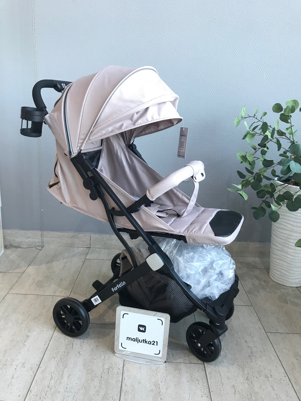 Kоляска детская прогулочная Farfello Comfy Go Comfort (Beige/Бежевый CG-004)