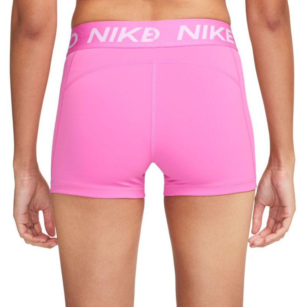 Женские теннисные шорты Nike Pro 365 3in - playful pink/white