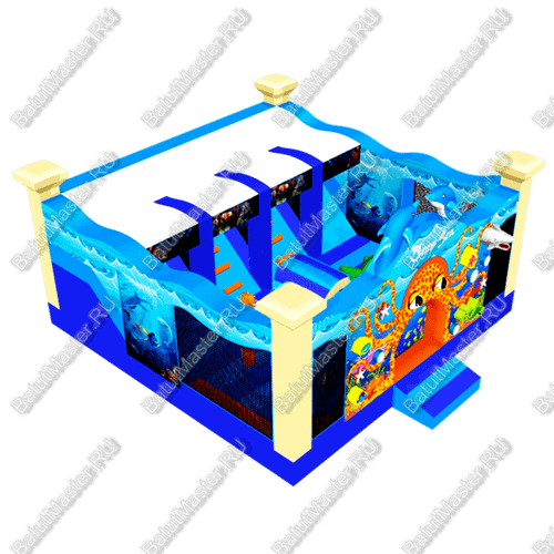 Коммерческий надувной батут "Подводный мир"